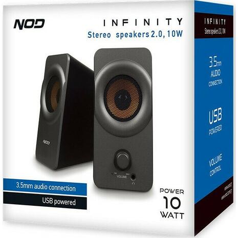 Ηχεία Υπολογιστή NOD 2.0 Infinity με Ισχύ 10W